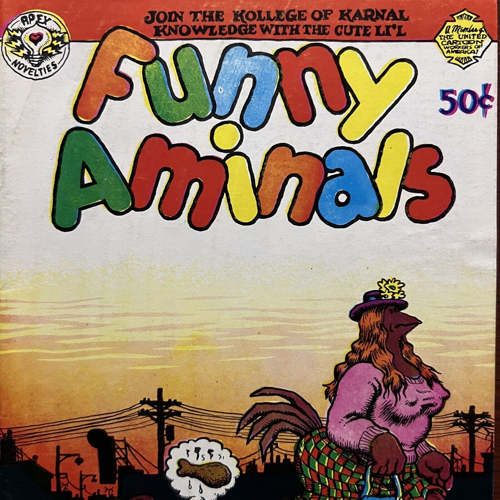 Funny Aminals 1972 Apex Novelties R Crumb 1st MAUS Spiegelman Underground Comix