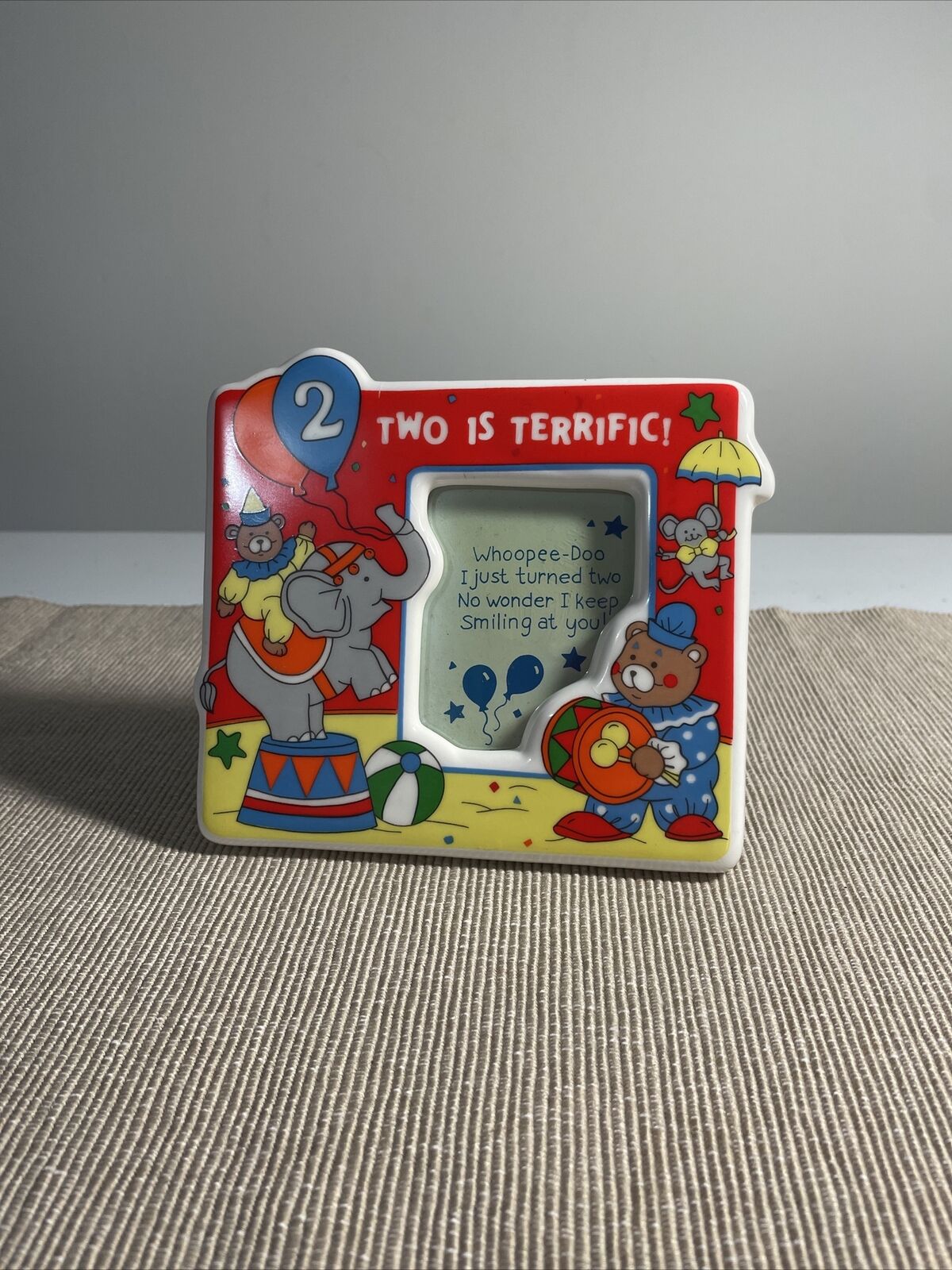 Picture Frame - Birthday Circus “2 Is Perfect” Papel Freelance Ceramic