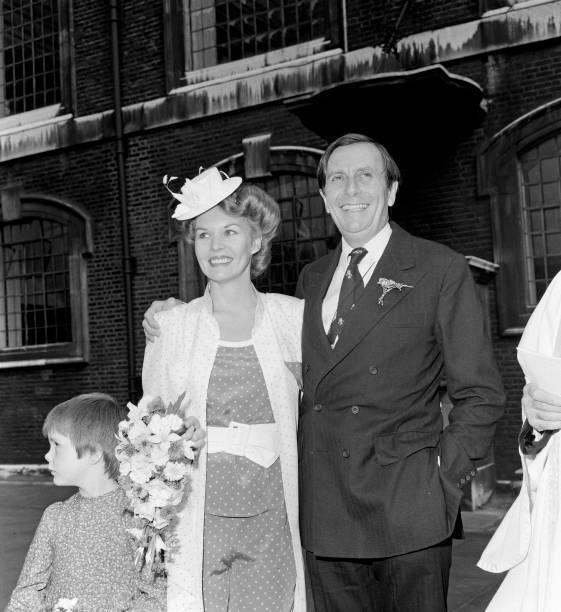 Barry Humphries and Diane Millstead after their wedding 1979 Old Photo 1