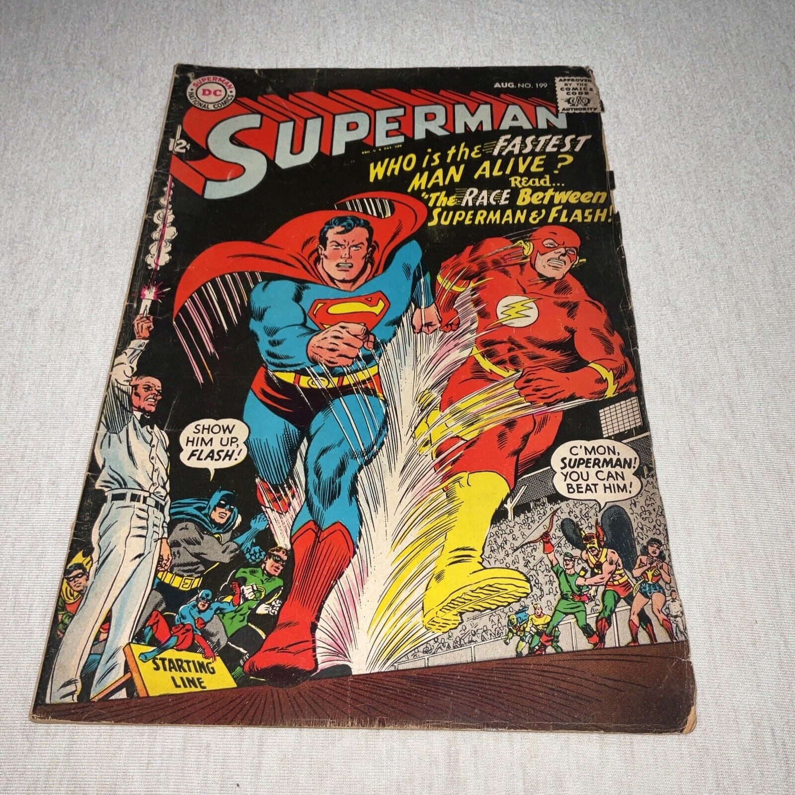 Superman # 199 - 1st Superman/Flash race 1967