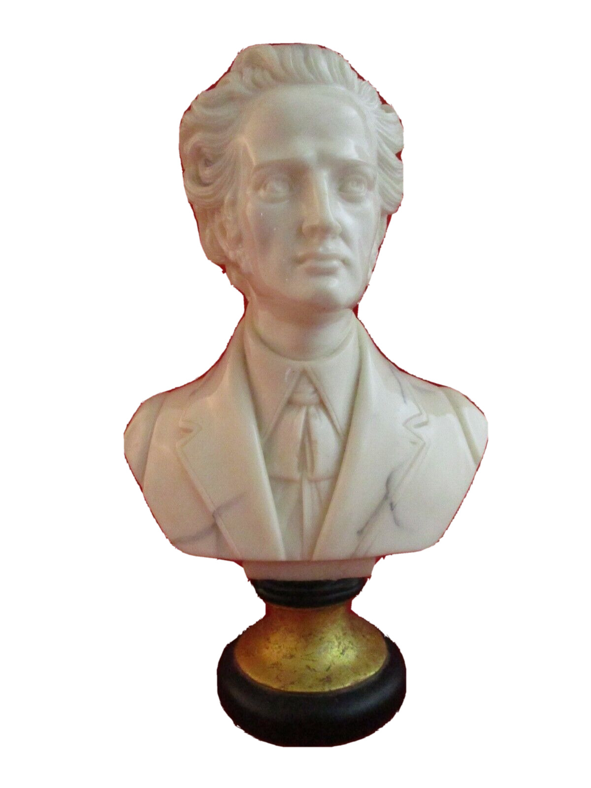 Vintage Fredrick Chopin Bust Statue Sculpture Marble Look (8)