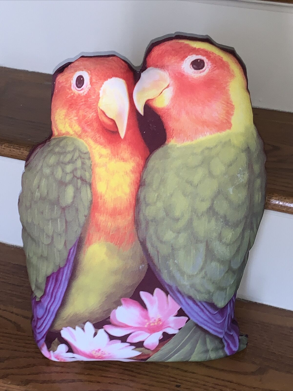 Unique SHAPED Parrot Lovebirds Amazon Key West Beach Accent Pillow 17\