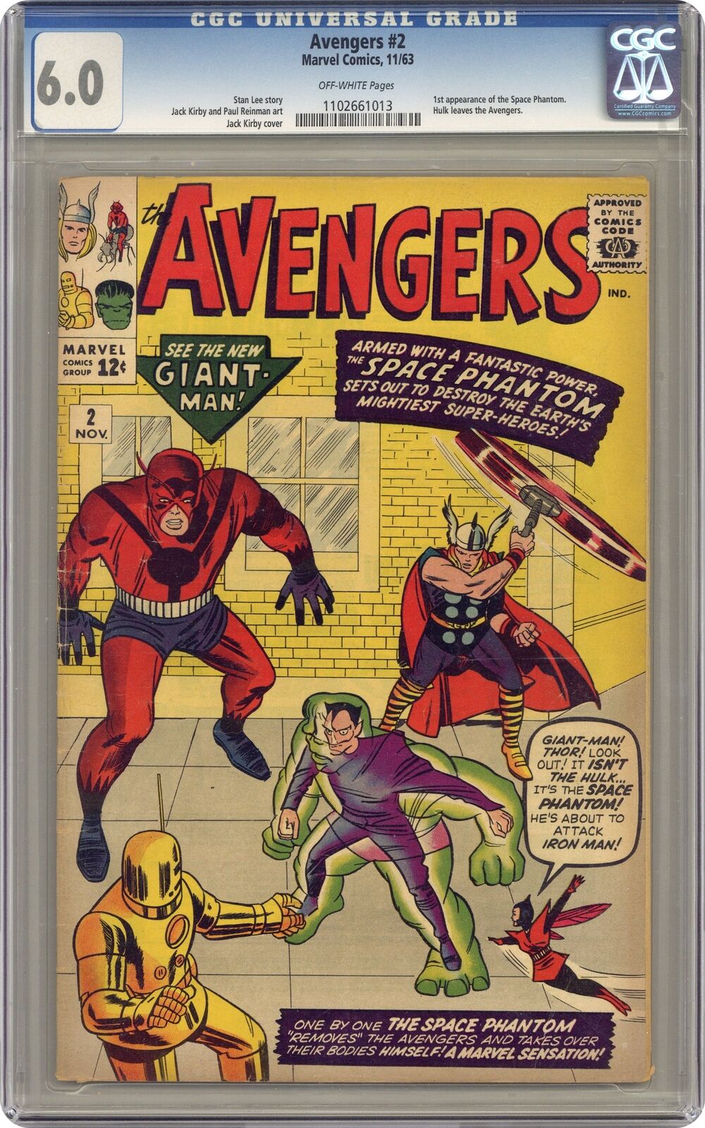 Avengers #2 CGC 6.0 1963 1102661013