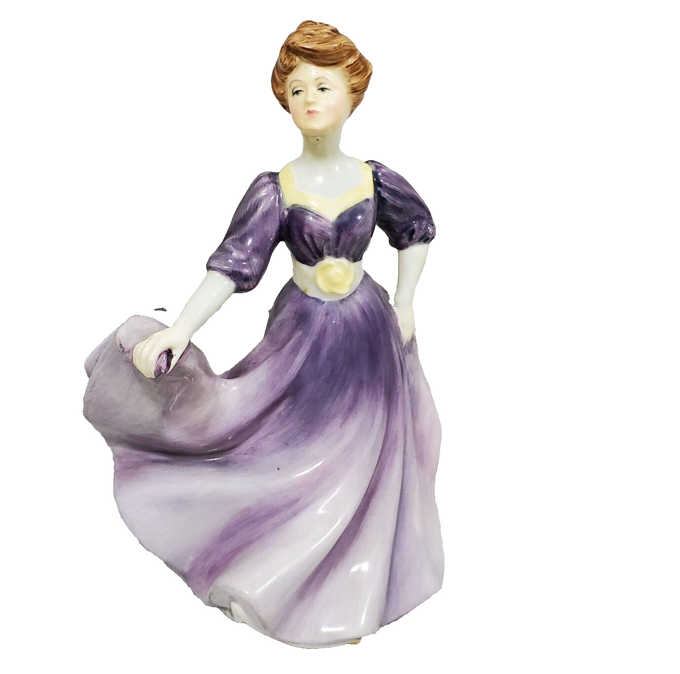 Vintage Royal Doulton Purple China Decorative Jacqueline Figurine HN2333 Ladies
