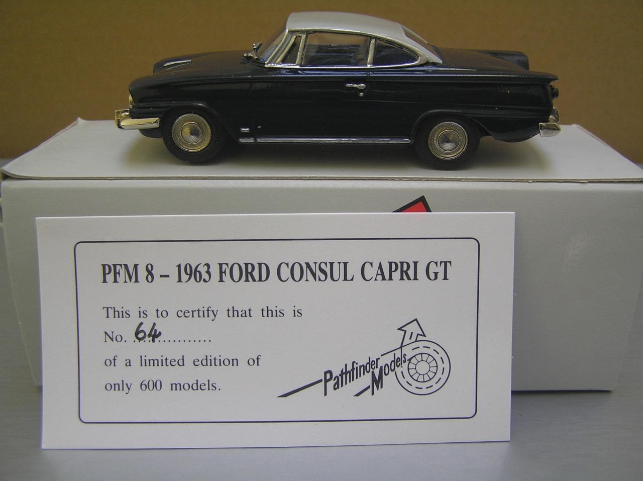 Pathfinder Models PFM 8 Ford Consul Capri GT #64 of 600 1/43 scale England MIB