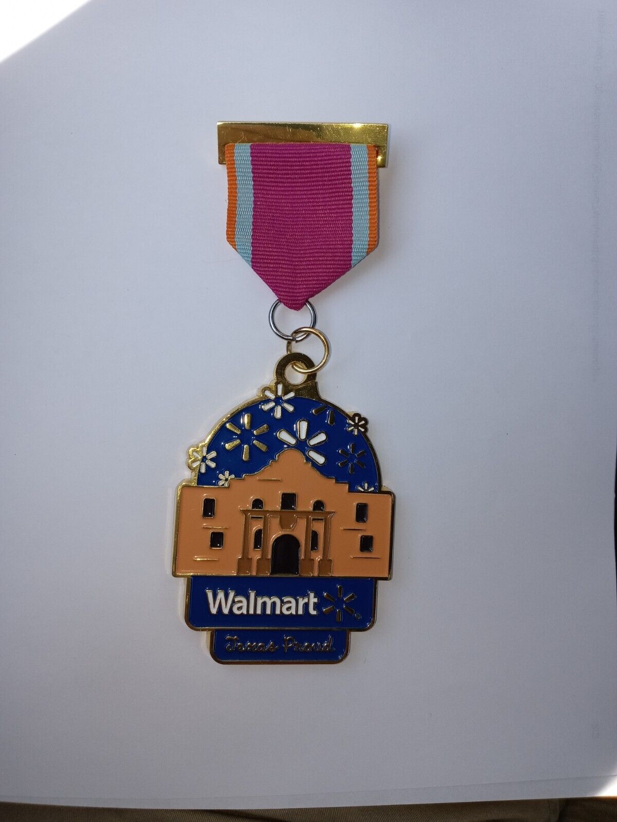 Walmart Fiesta Medal Large & Heavy San Antonio Texas Proud New- Undated