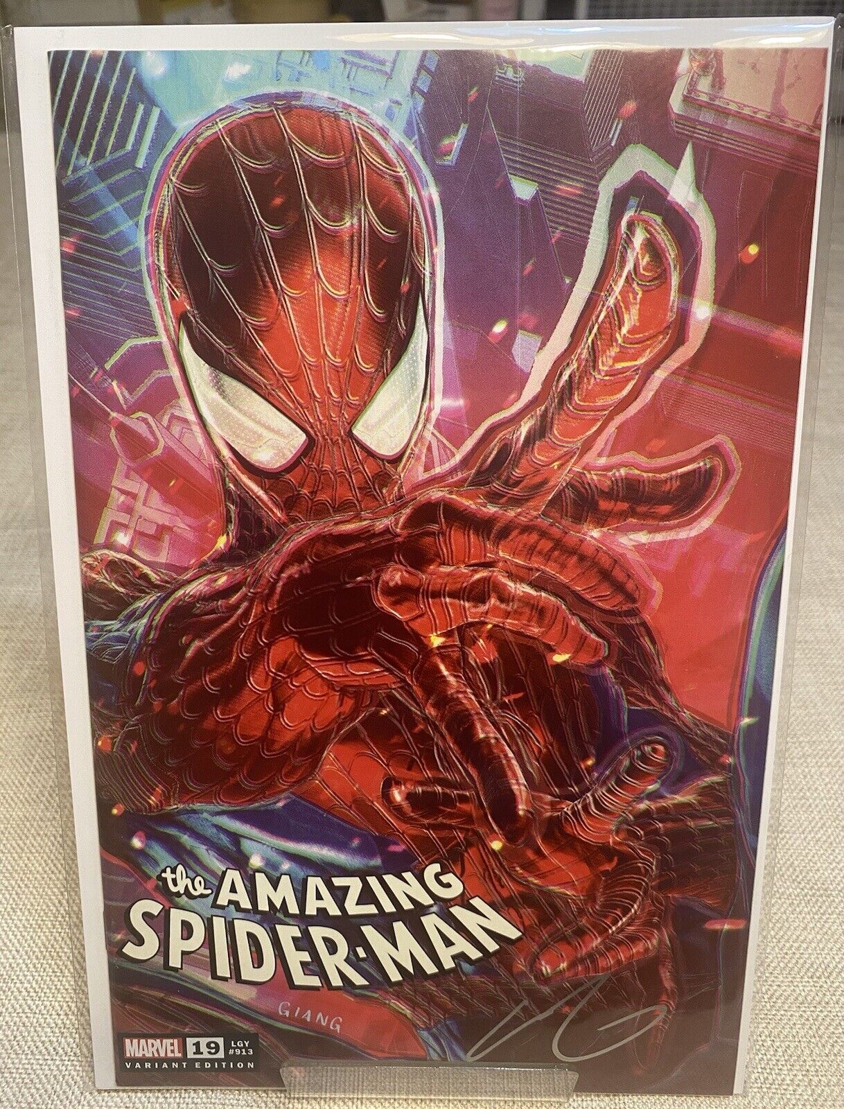 Amazing Spider-Man #19 Big Time Collectibles Variant SIGNED by John Giang W COA