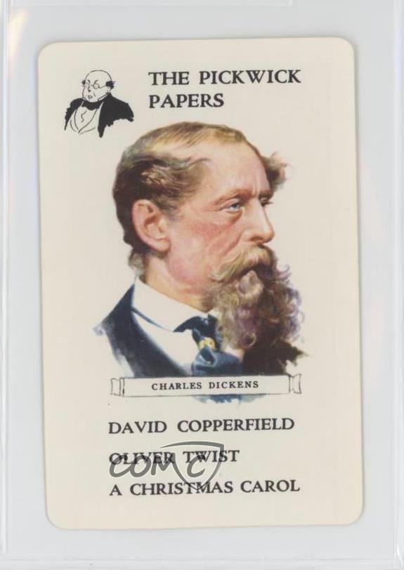 1900s Authors Game Light Blue Back Charles Dickens (The Pickwick Papers) 0a2