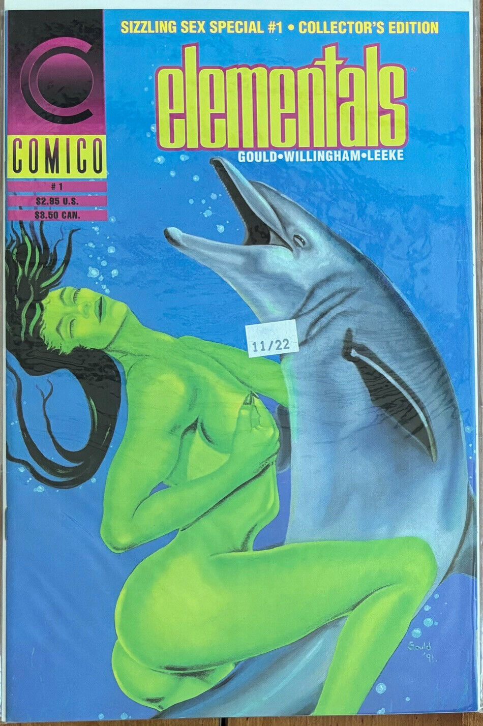 ELEMENTALS, COMICO COMICS, 1991, #1 COLLECTORS EDITION,  QTY: 1,  VERY GOOD