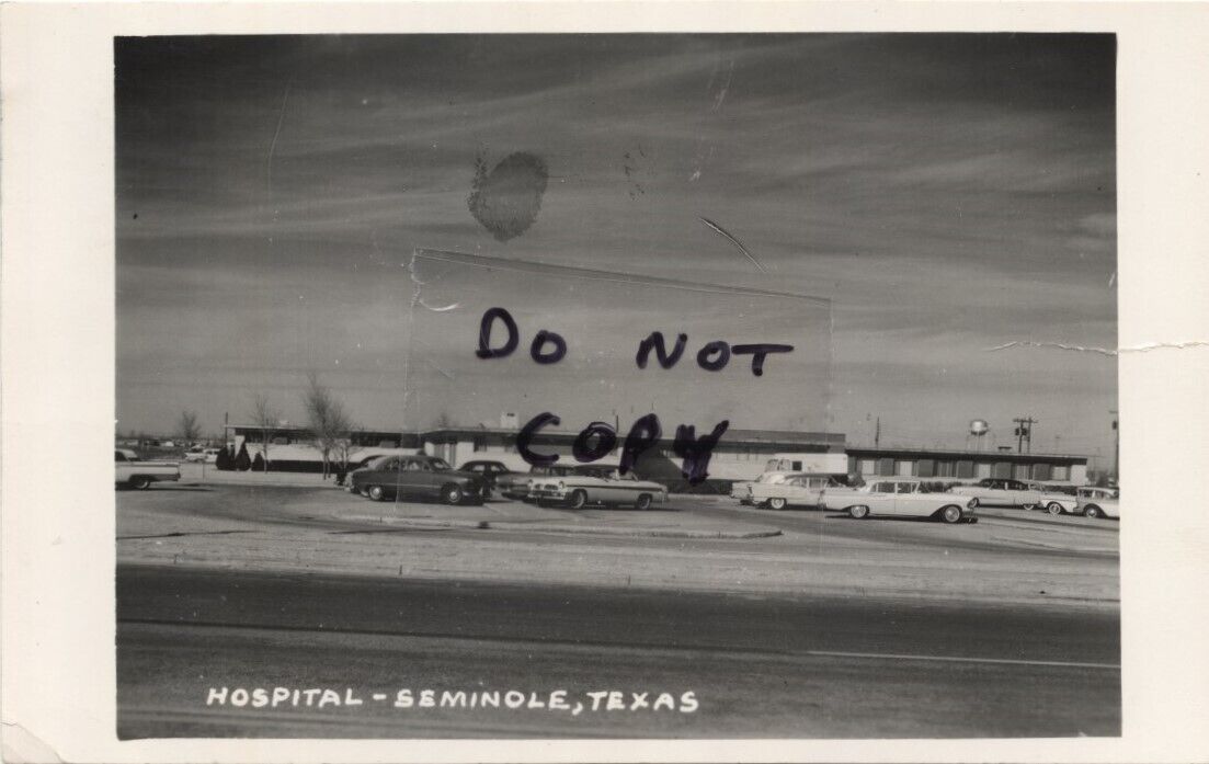 RP Seminole Texas Hospital 1959 Cars TX