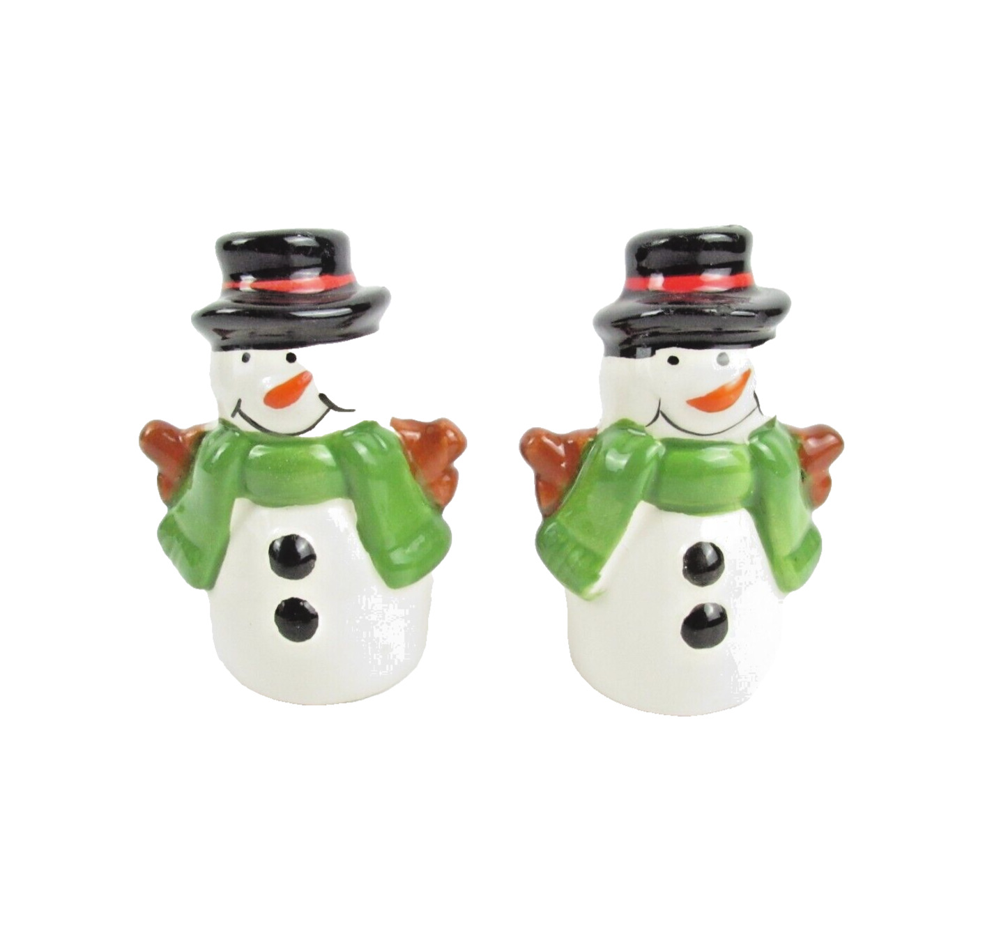Holiday Winter Snowman Salt & Pepper Shakers