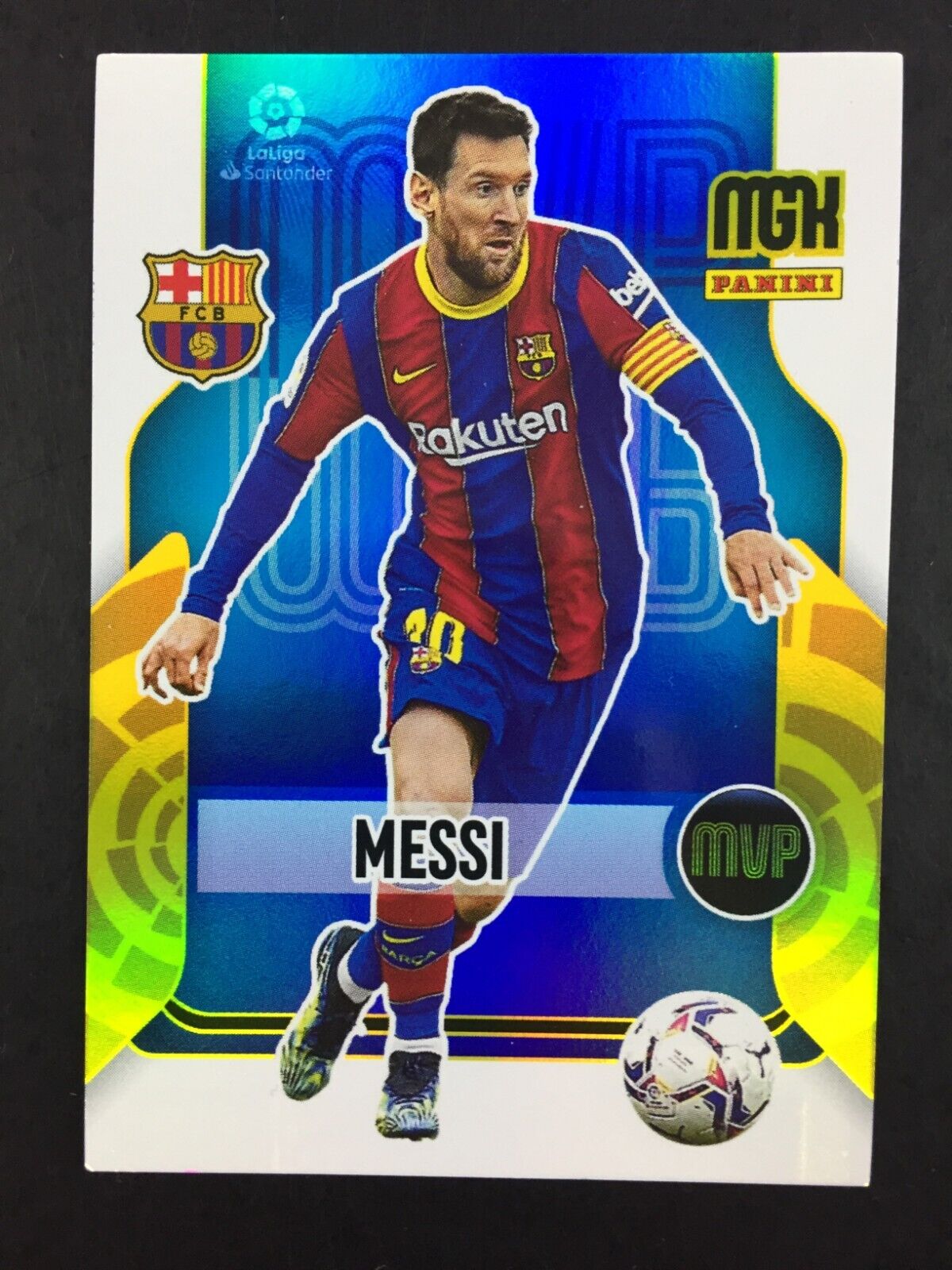 2021 Lionel Messi Card Panini La Liga 2022 (22) MGK Megacracks #375 MVP