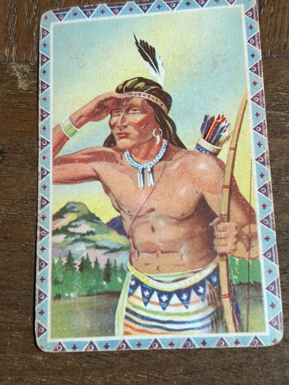 vintage Riviera Playing Cards Deck American Indian Cover all 52 cards in box