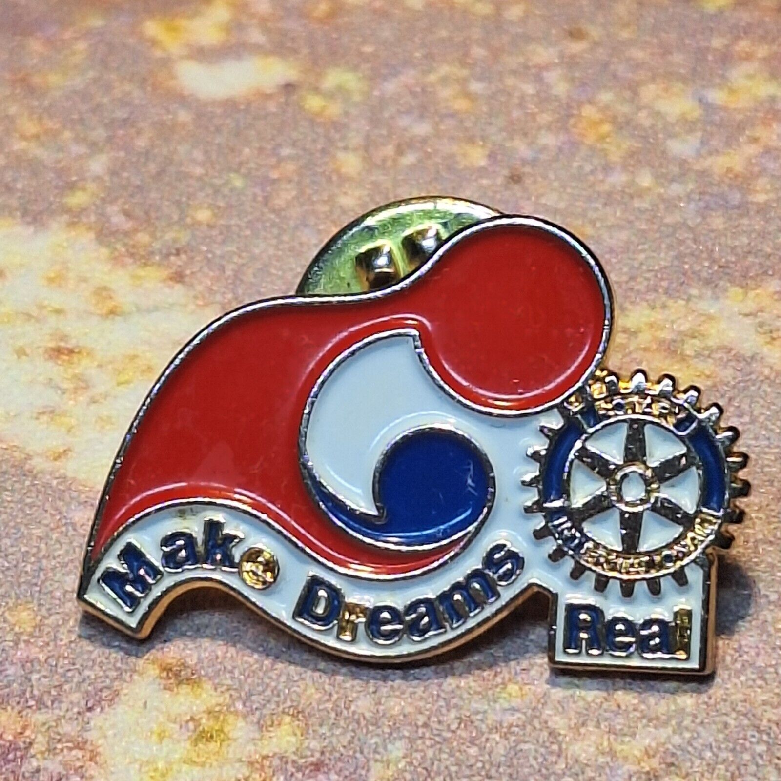 Vintage Rotary International Make Dreams Real Lapel Pin