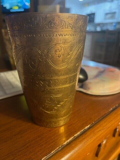 Vintage Antique Brass drinking Cup