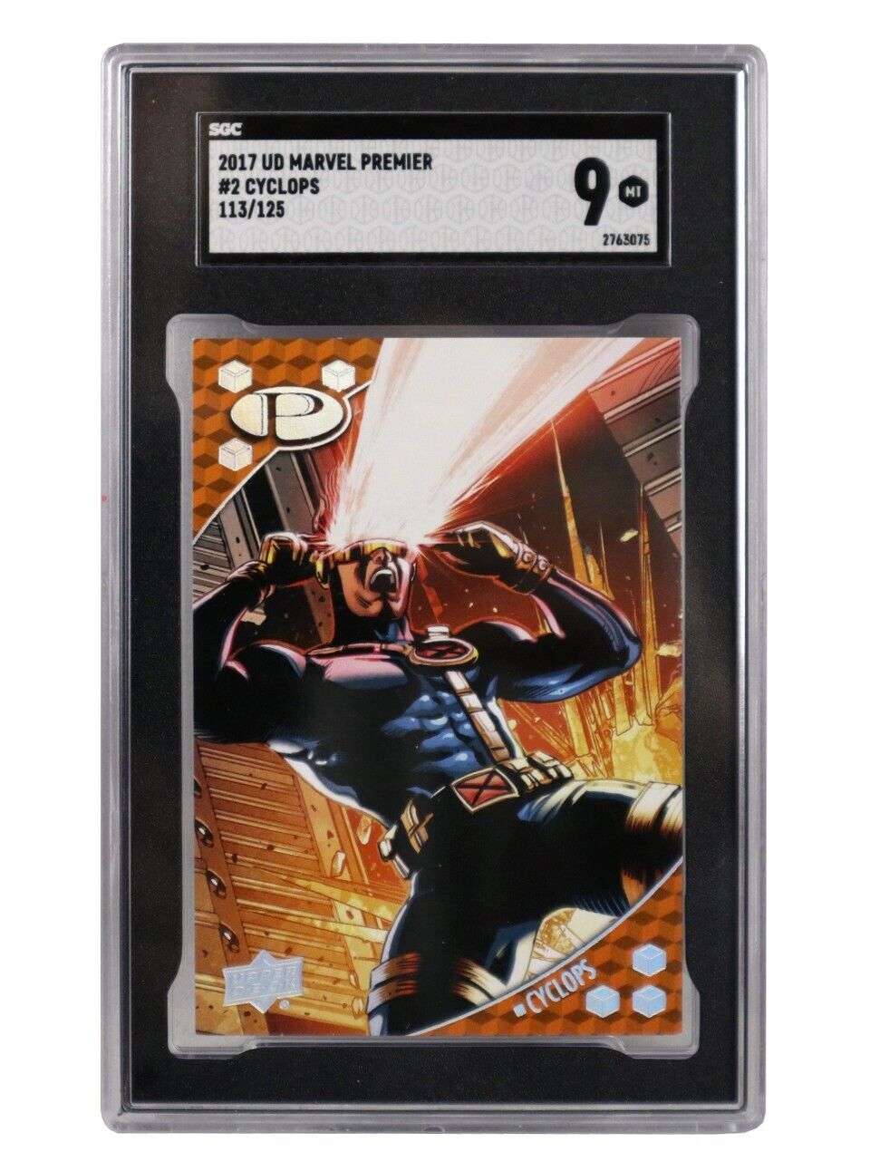 2017 Upper Deck Marvel Premier Cyclops Base Card #2 SGC 9 Mint 113/125