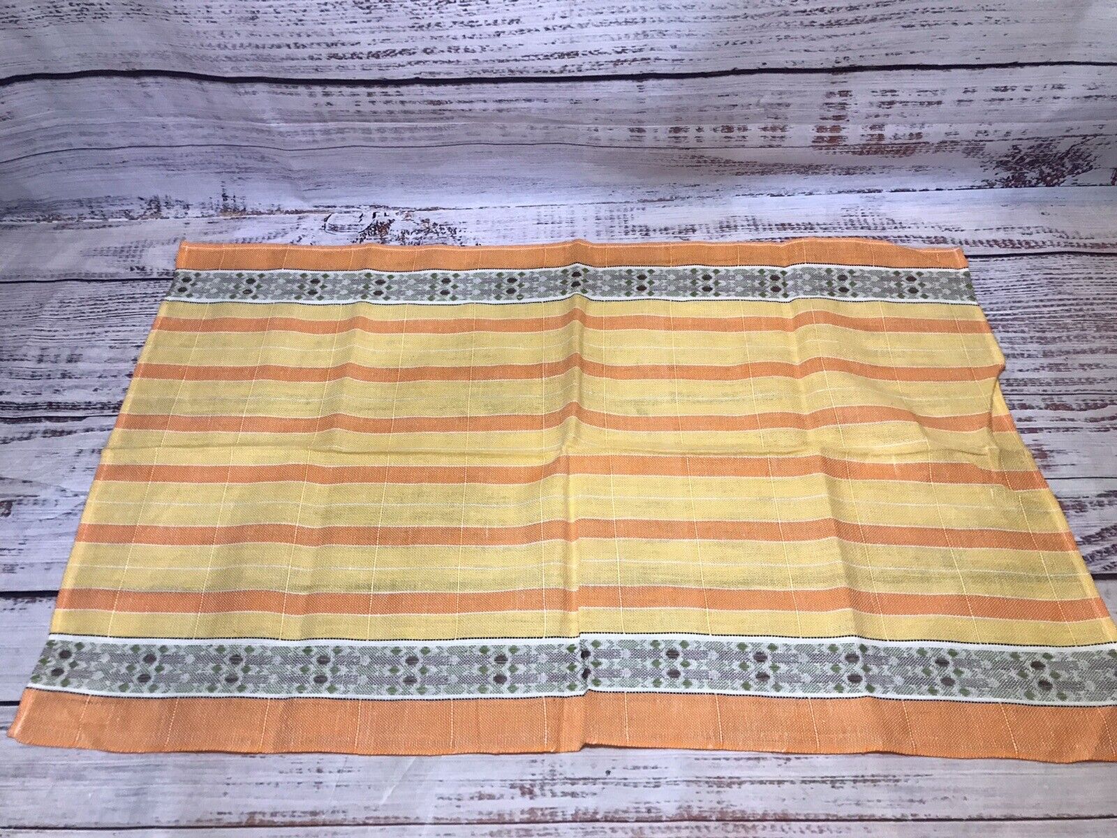 Vtg Quality Selinco Brazil Orange Cloth 100% Cotton RN 47752