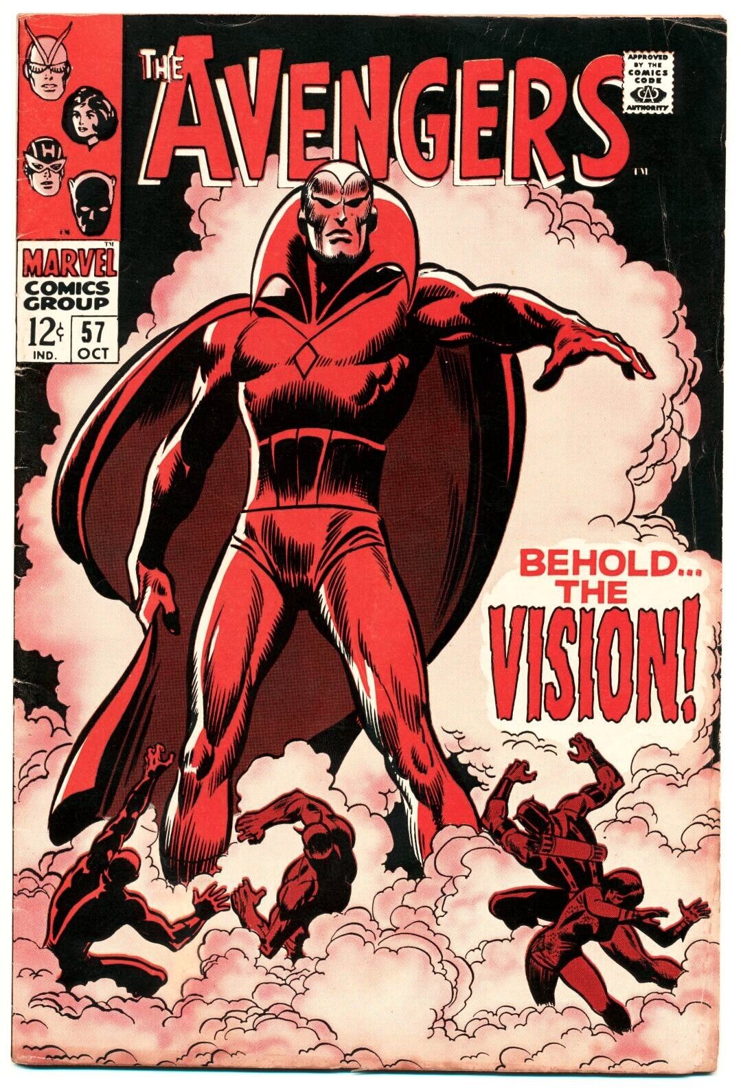 AVENGERS #57 VG, 1st app. Vision, Marvel Comics 1968