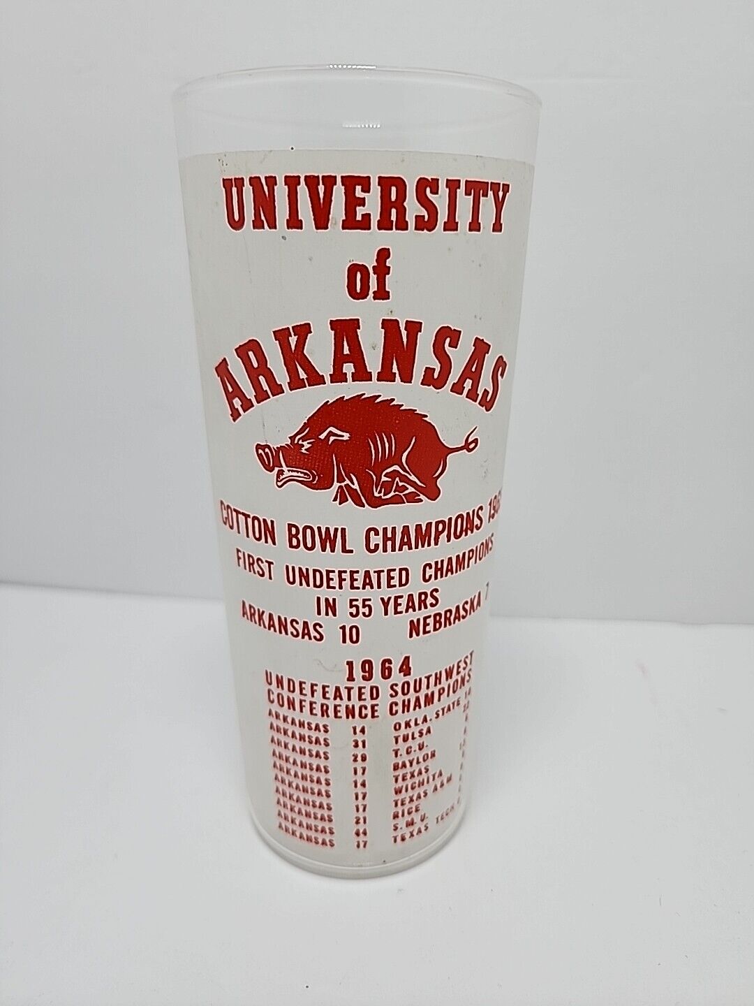 University Of Arkansas 1964 Cotten Bowl Champions Cup