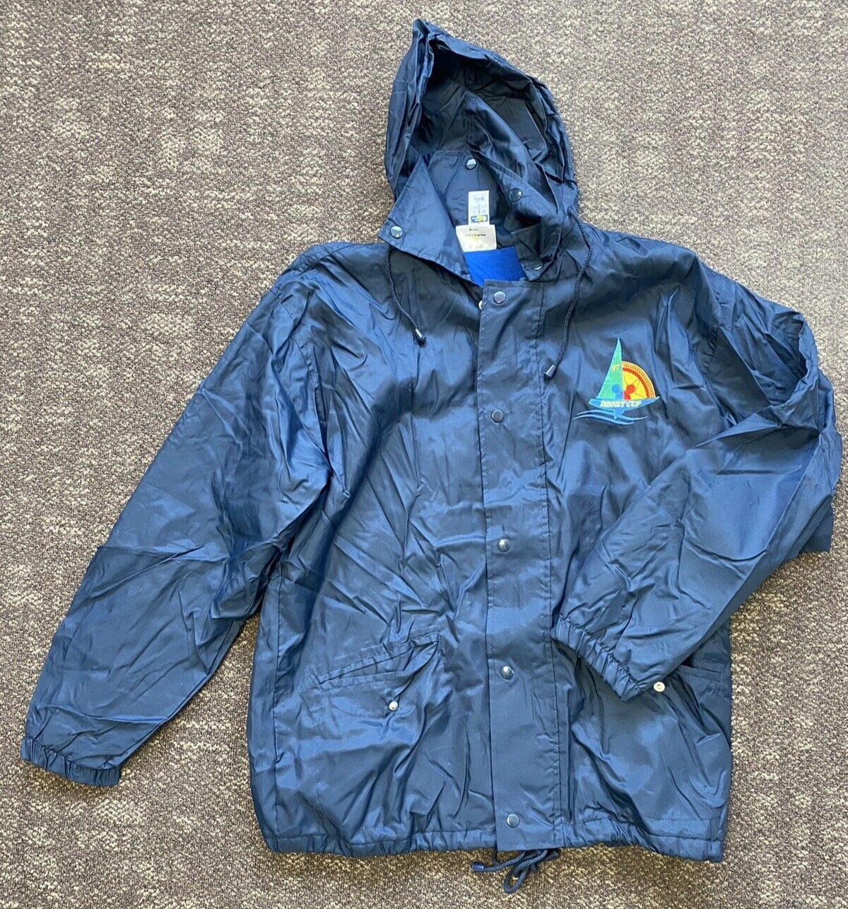 Vintage Walt Disney Staff Jacket 1997 Disney Cup 97\' Nylon L Large Fleece Lined