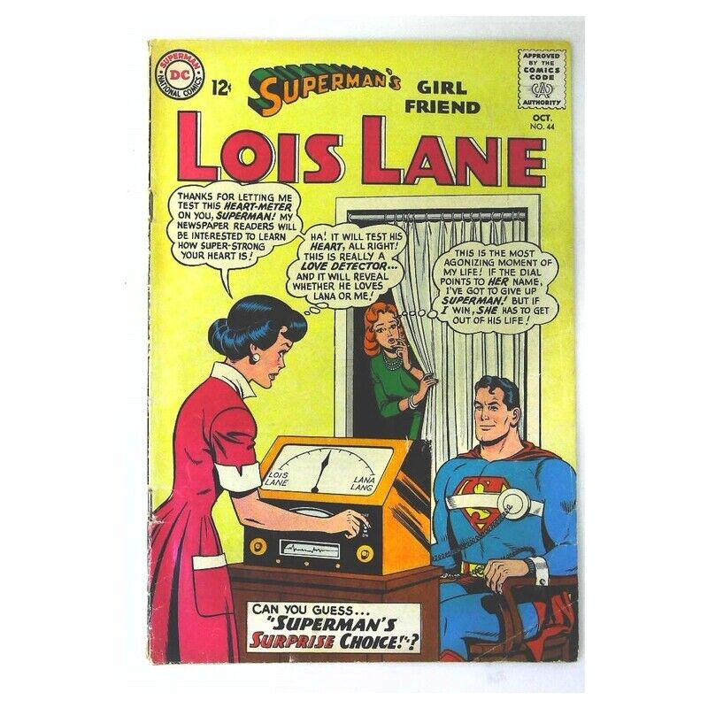 Superman\'s Girl Friend Lois Lane #44 in Fine minus condition. DC comics [l: