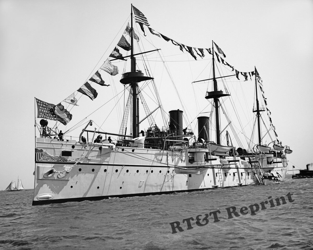 1895 US Navy Battleship USS San Francisco  8x10 Photo