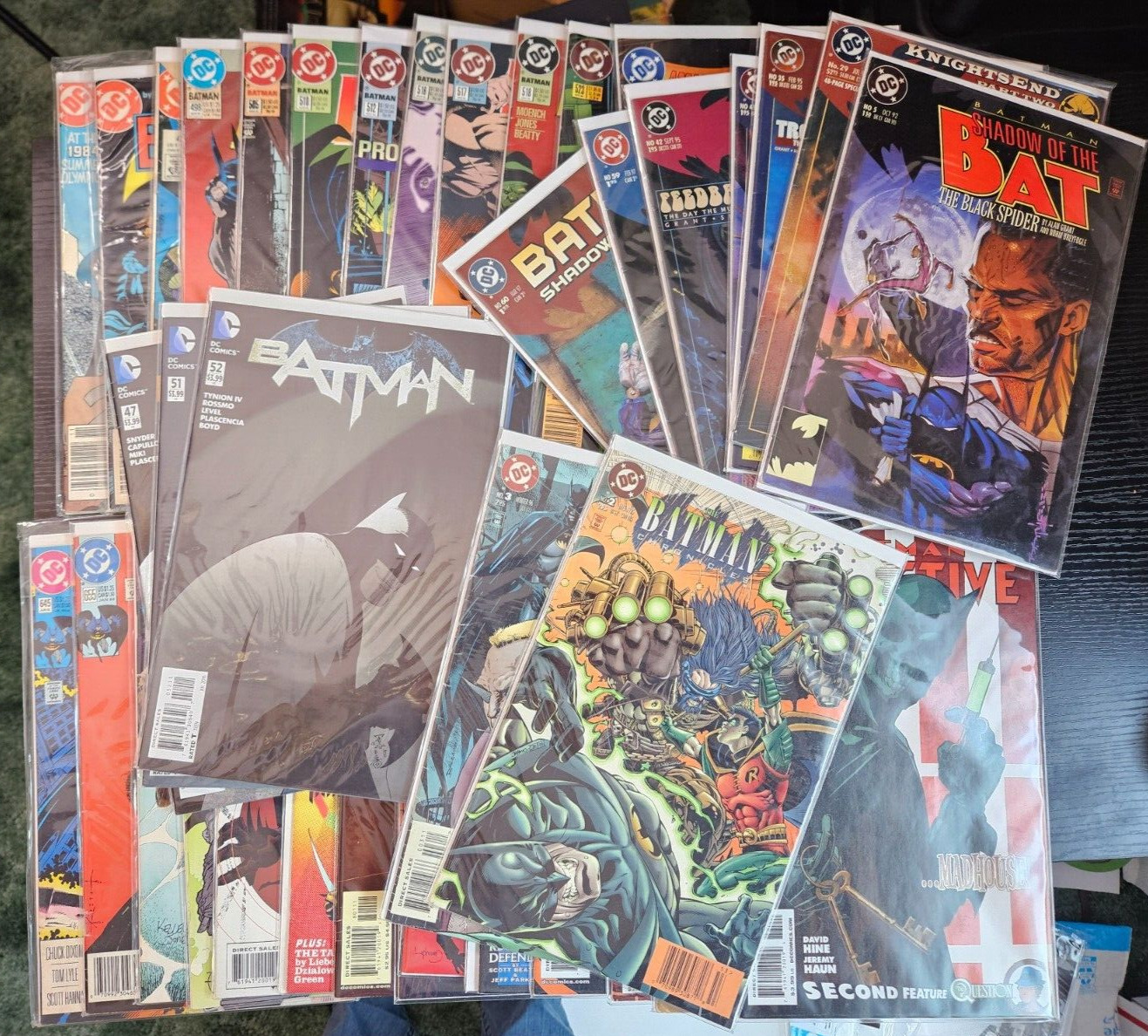 Batman Comic Mixed Lot 38, Detective, Shadow, 80s-90s-00s