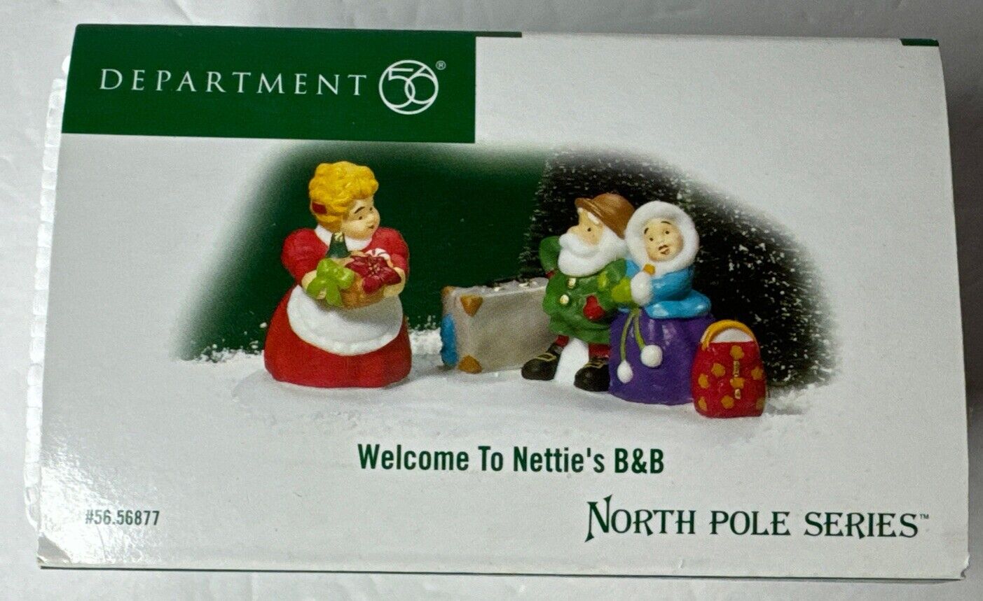 Department 56 “Welcome to Nettie\'s B&B” #56877 North Pole Series - New In Box