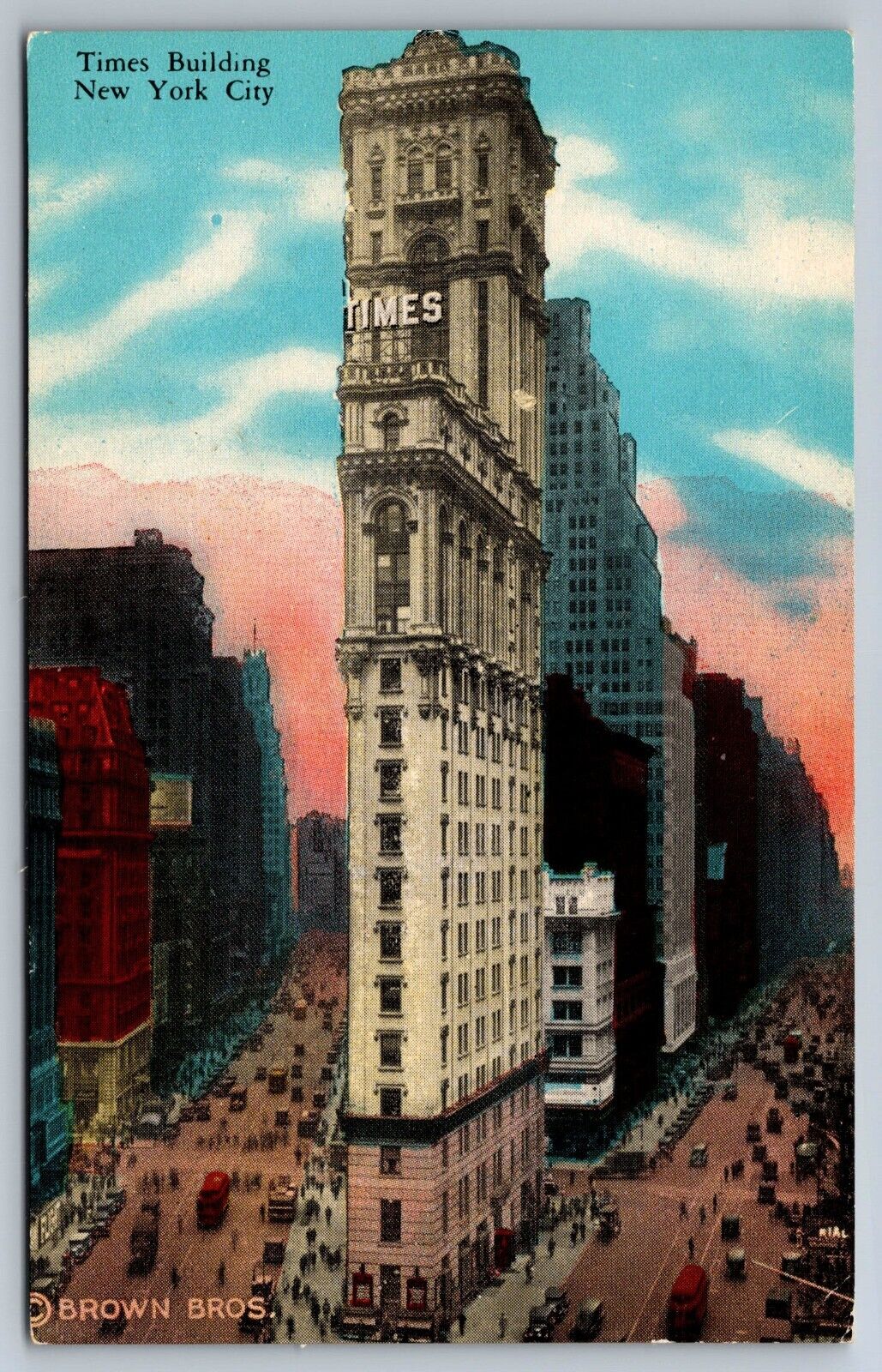 Times Building New York  Postcard