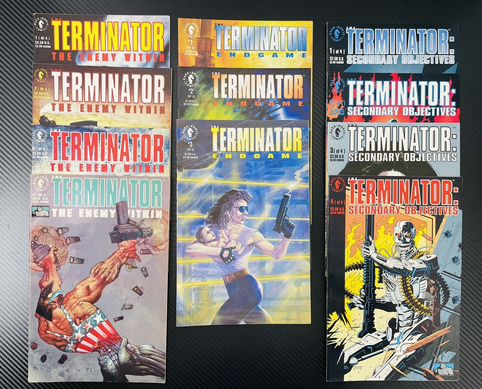 Lot of Terminator comics End Game, Enemy Within, Secondary Objectives Dark Horse