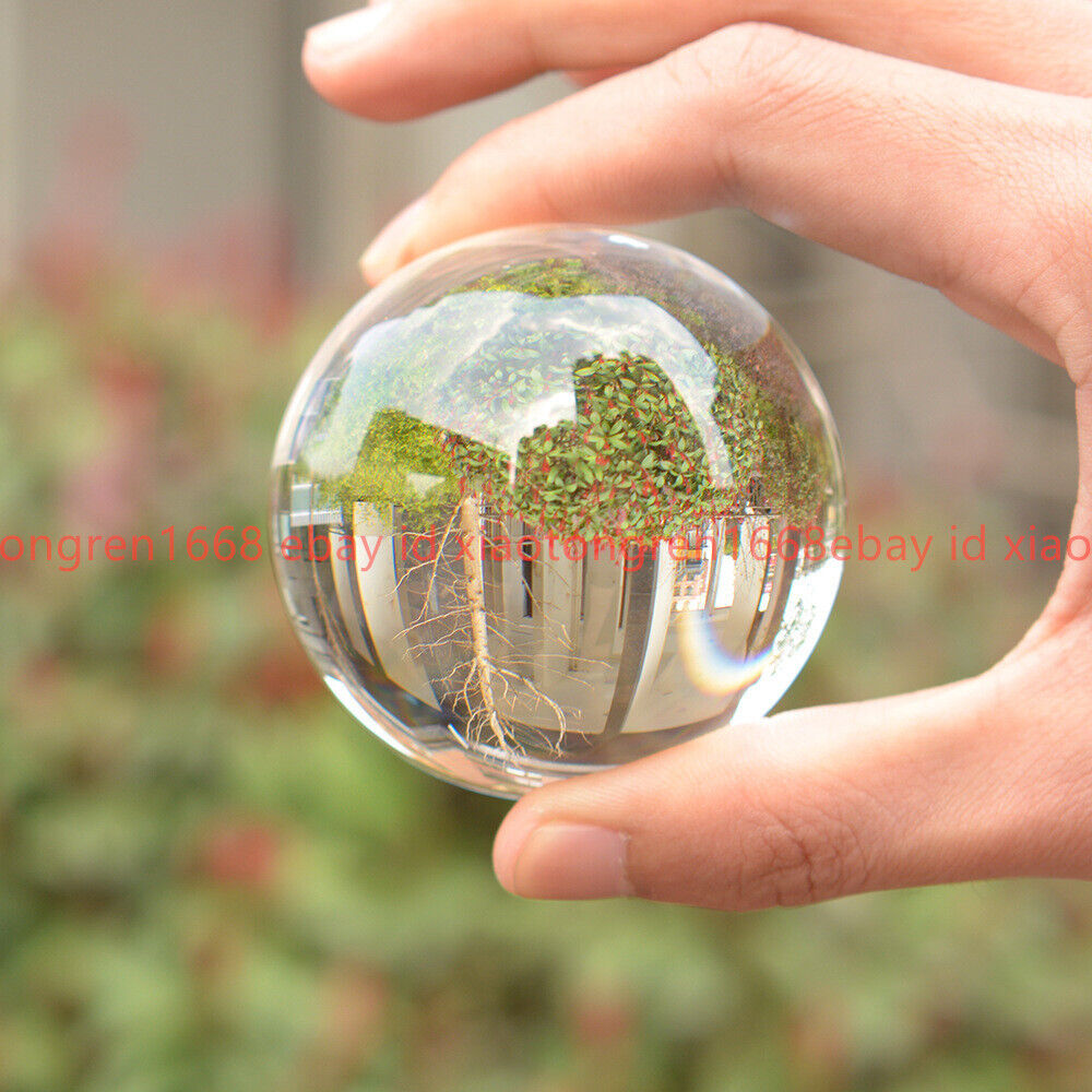 100mm 80mm 60mm 40mm Asian Rare Natural Quartz Clear Magic Crystal Healing Ball