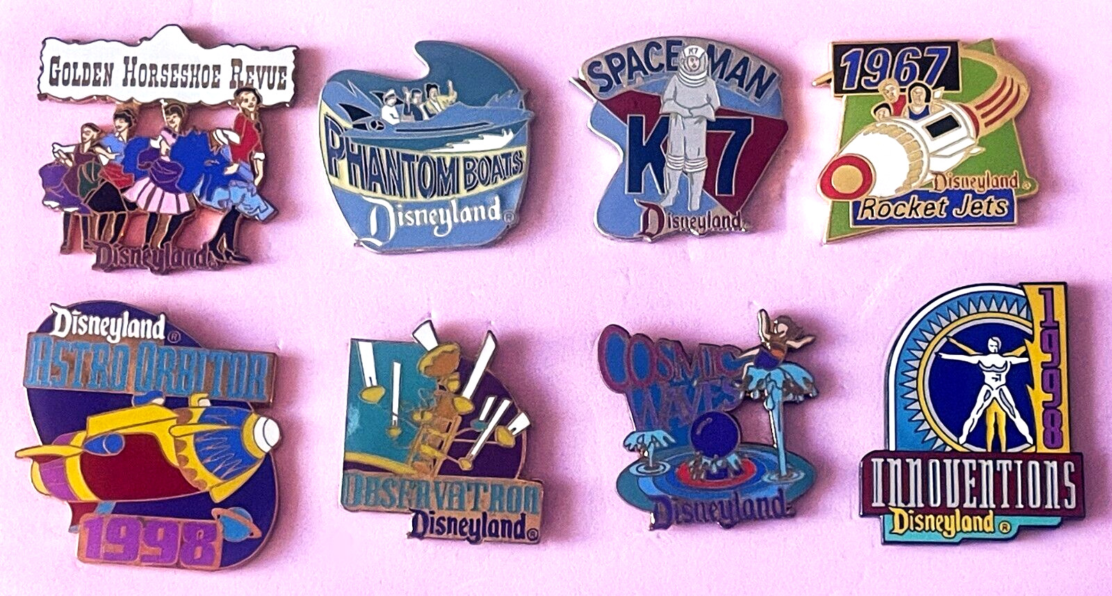 Vintage Disneyland Pins 1998 Attractions Retro Series - You Pick from 8