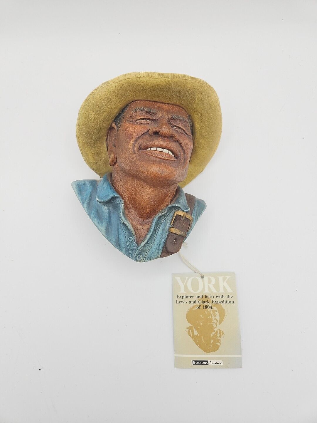 Bossons Chalkware YORK Rare African American Explorer With Lewis & Clark 