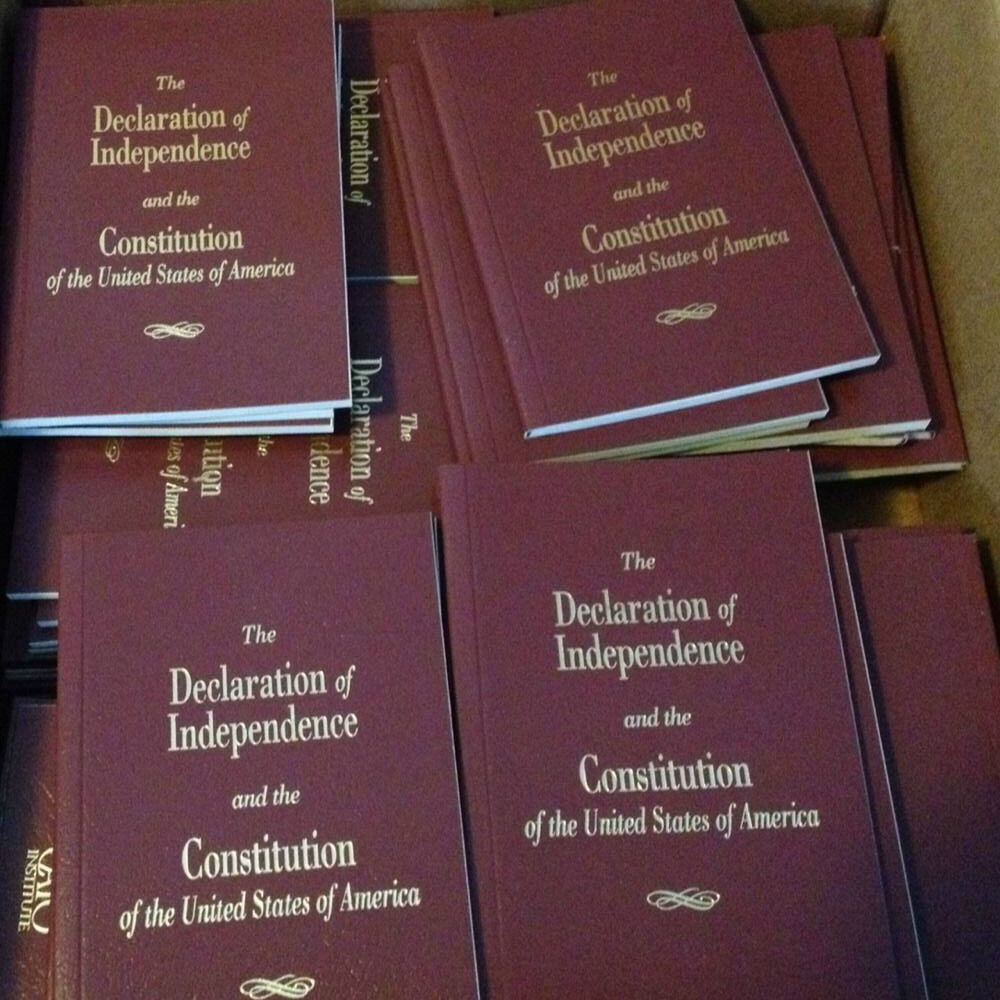2 Pocket Size United States Declaration Of Independence & Constitution Of The US