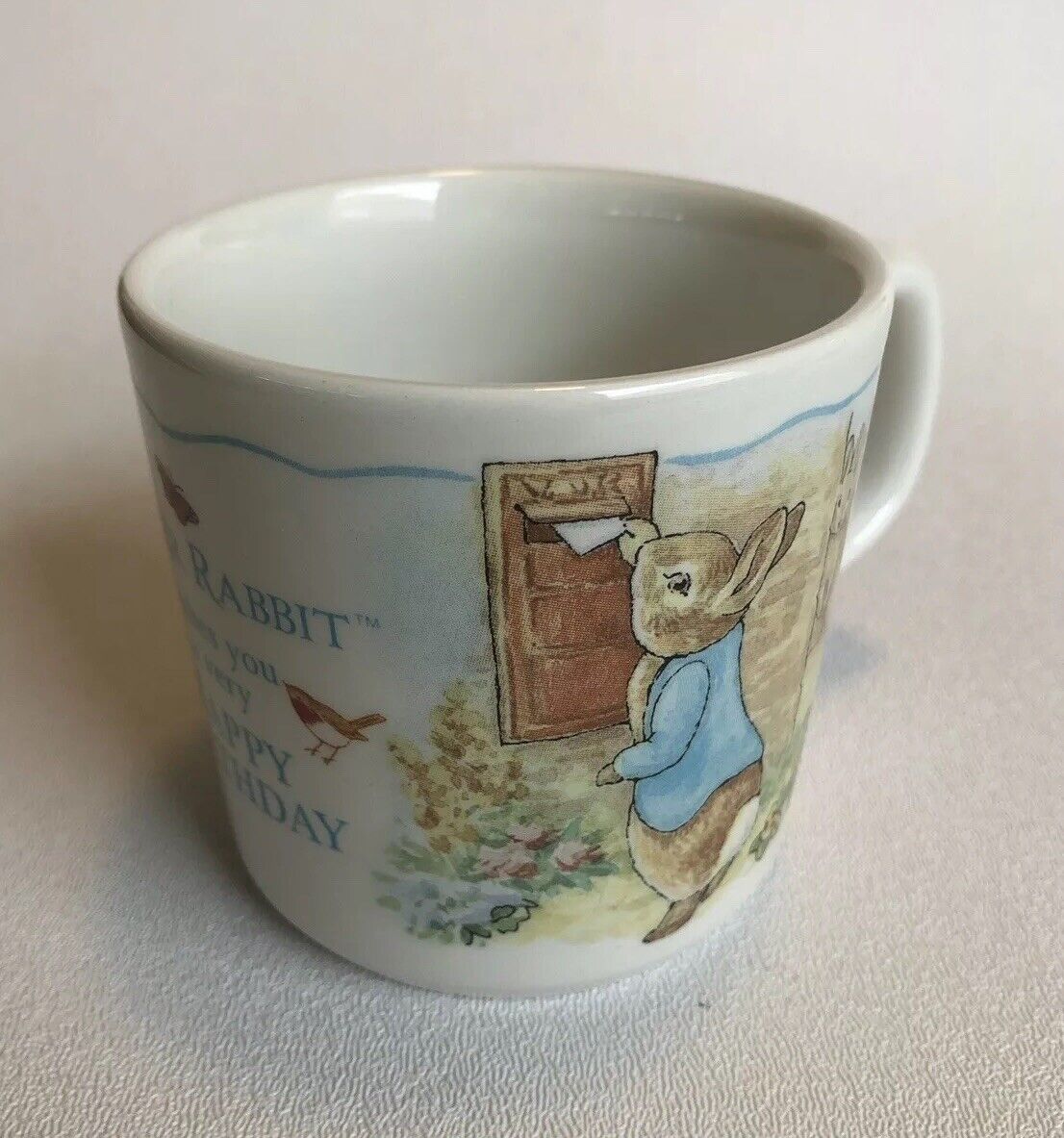 Wedgwood Beatrix Potter (Frederick Warne) Peter Rabbit Happy Birthday Mug - NIB