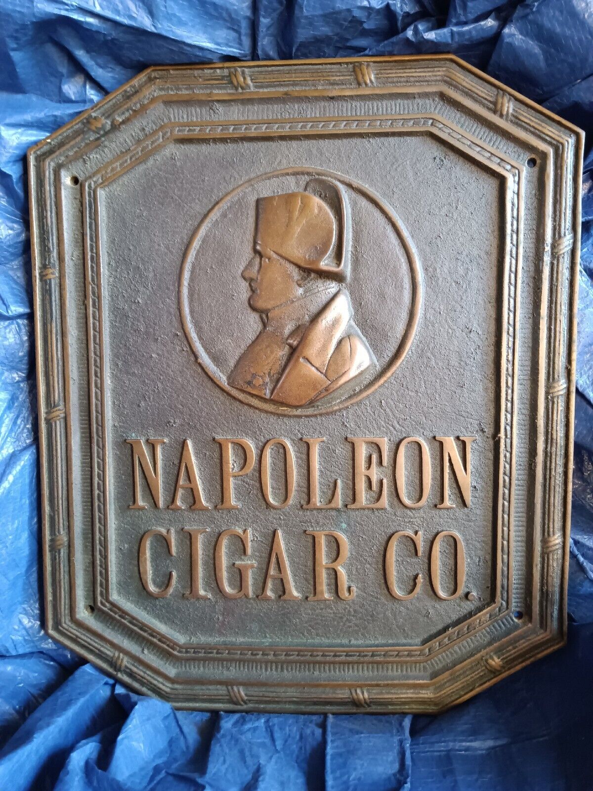 Napoleon Bronze Cigar Store Sign