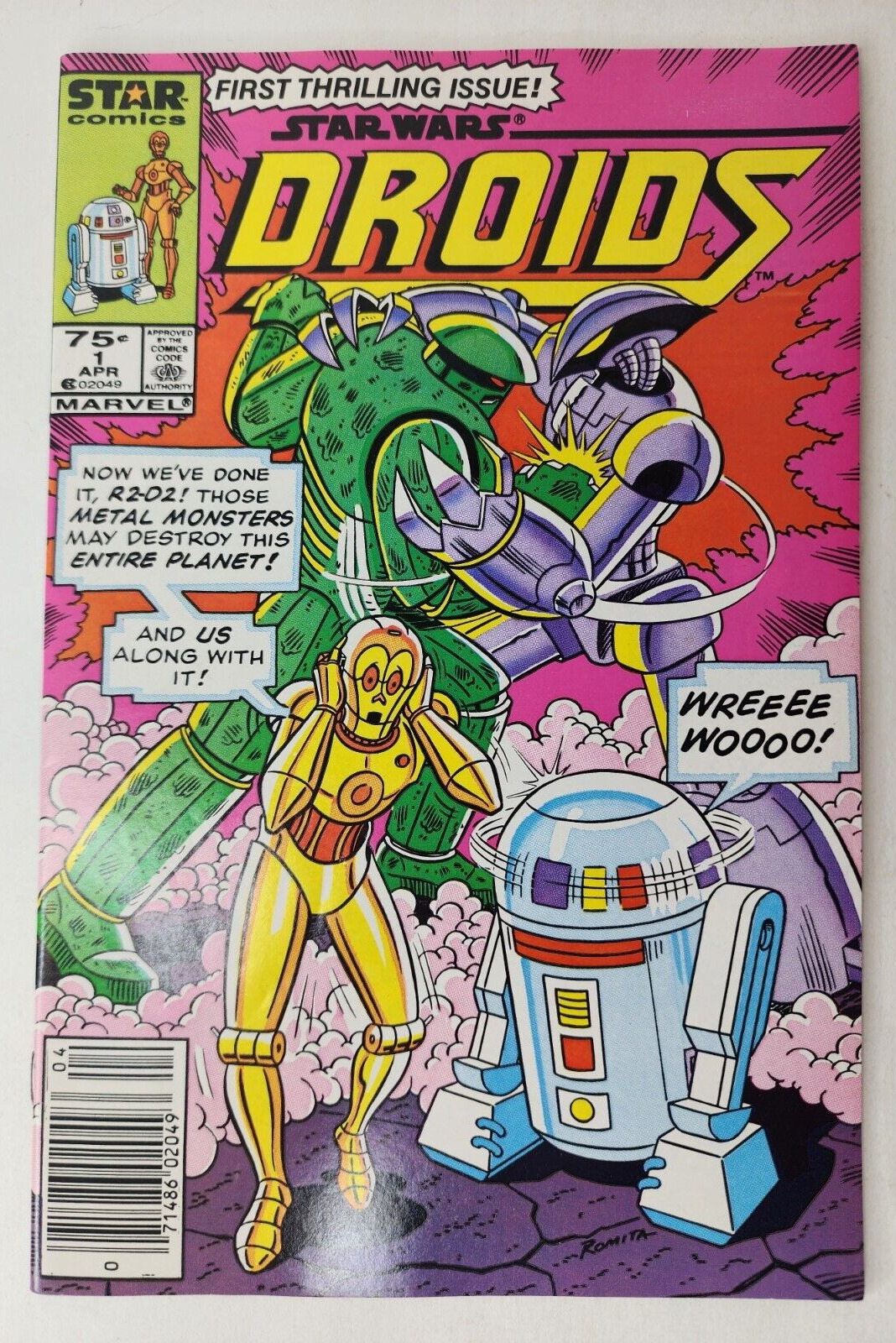 Vintage Marvel Comics Star Wars Droids #1 1986 Comic Book
