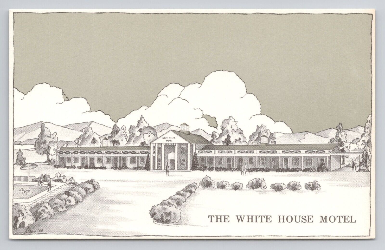 Postcard The White House Motel Virginia
