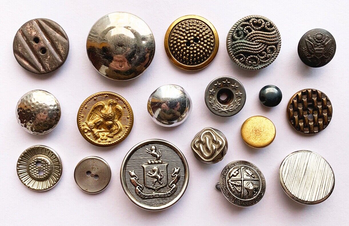 Vintage Mixed Assorted Antique Button Lot