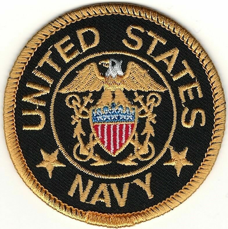 United States US Navy Go Navy Officers Insignia Embroidered Iron on Patch