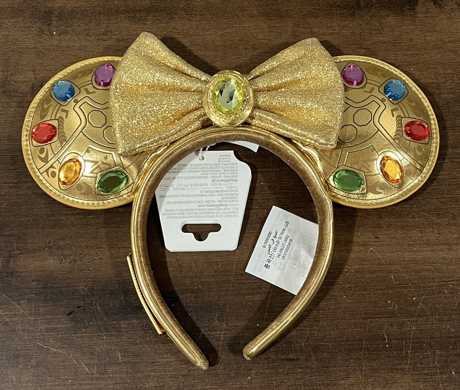 Disney Parks Marvel Infinity Stones Gauntlet Loungefly Ears Headband Thanos