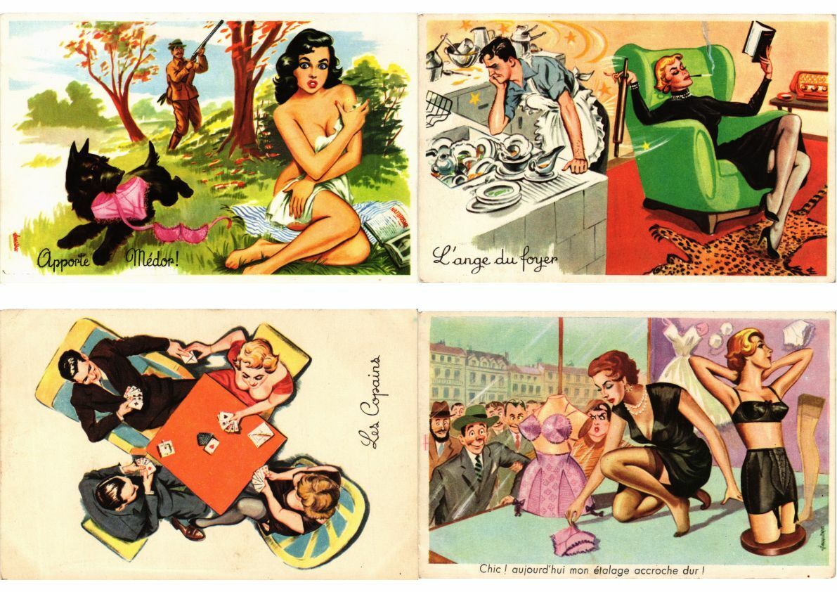 HUMOR COMIC 54 Vintage Postcards (L6126)