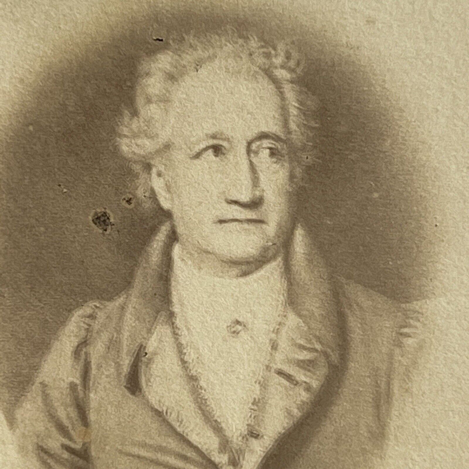 Antique CDV Photograph Johann Wolfgang von Goethe German Writer