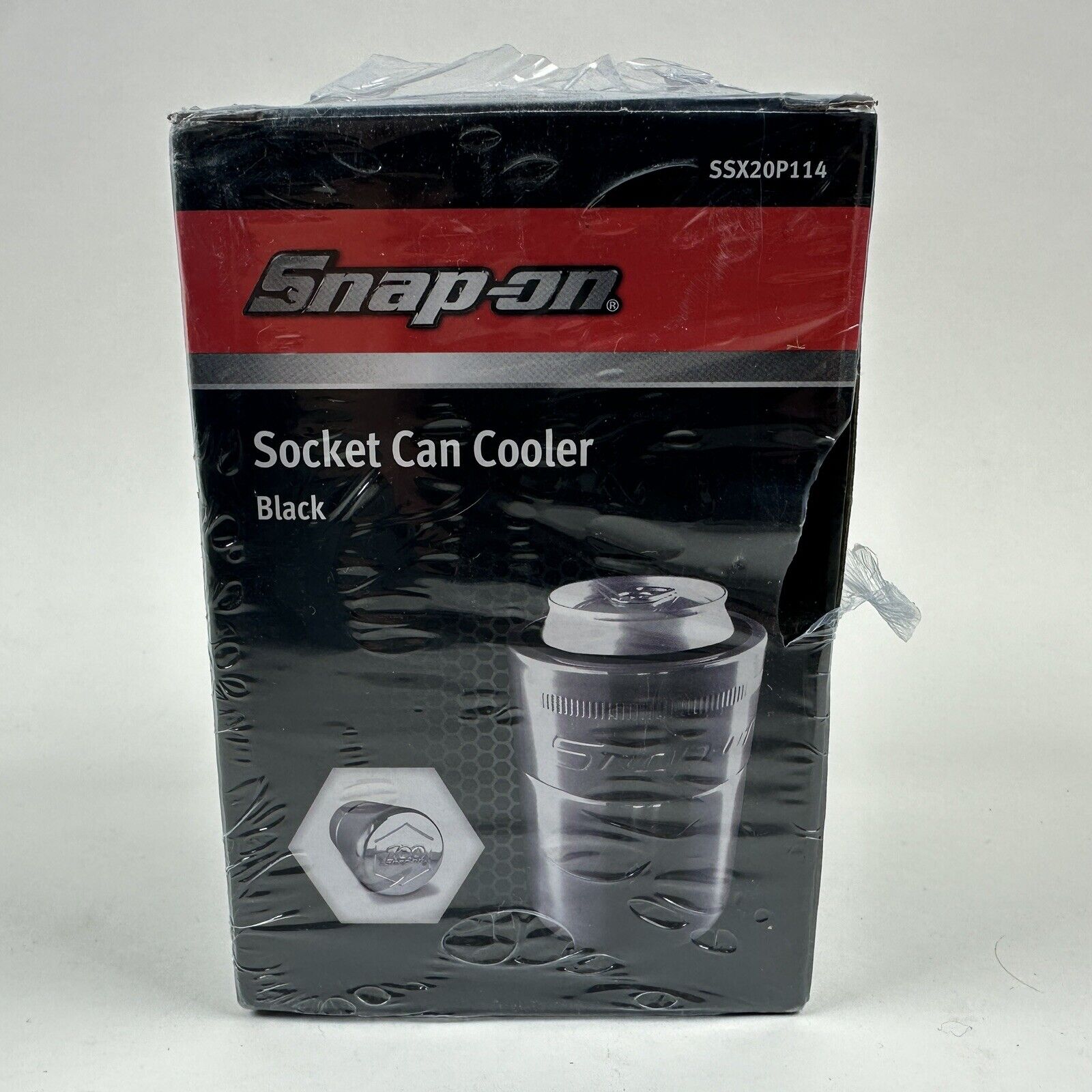 Snap-On Tools Stainless Steel Black Socket Can Coolers (SSX20P114) ~ NEW IN BOX