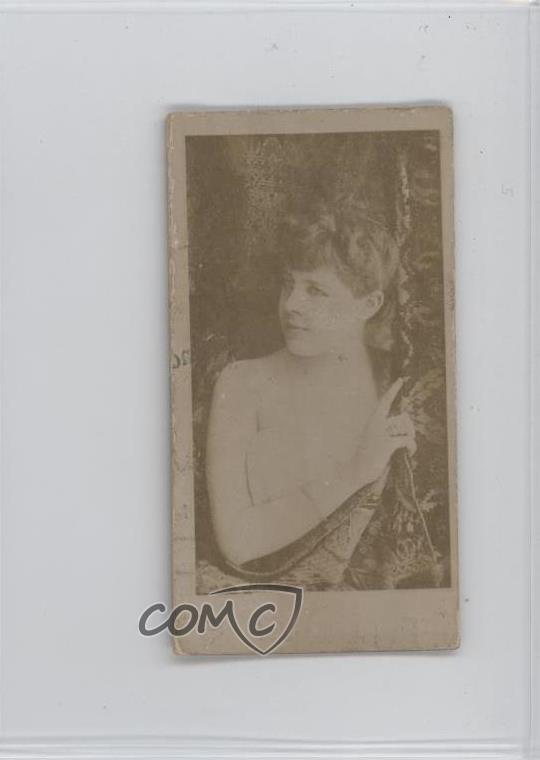 1880s-90s Anonymous Actors and Actresses Tobacco Blank Back Unknown Actress 0w6