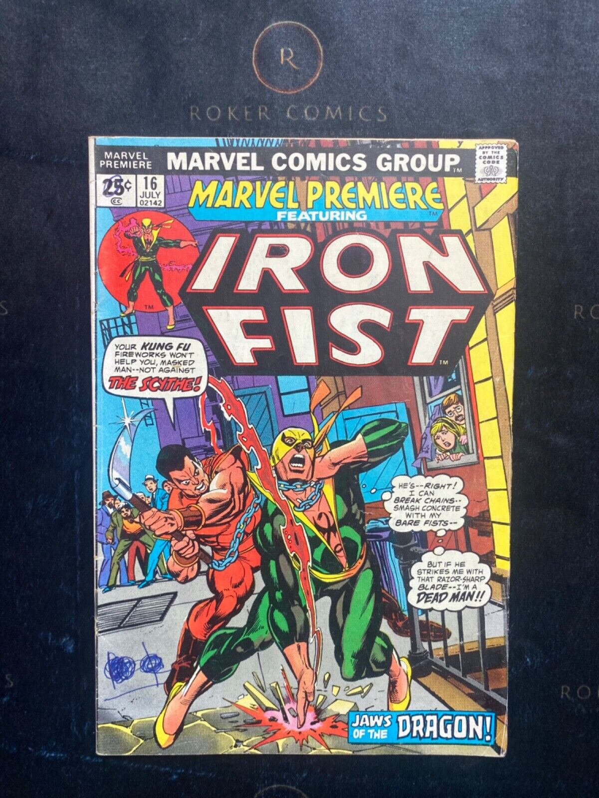 RARE 1974 Marvel Premiere #16 KEY ISSUE: Second Appearance of Iron Fist