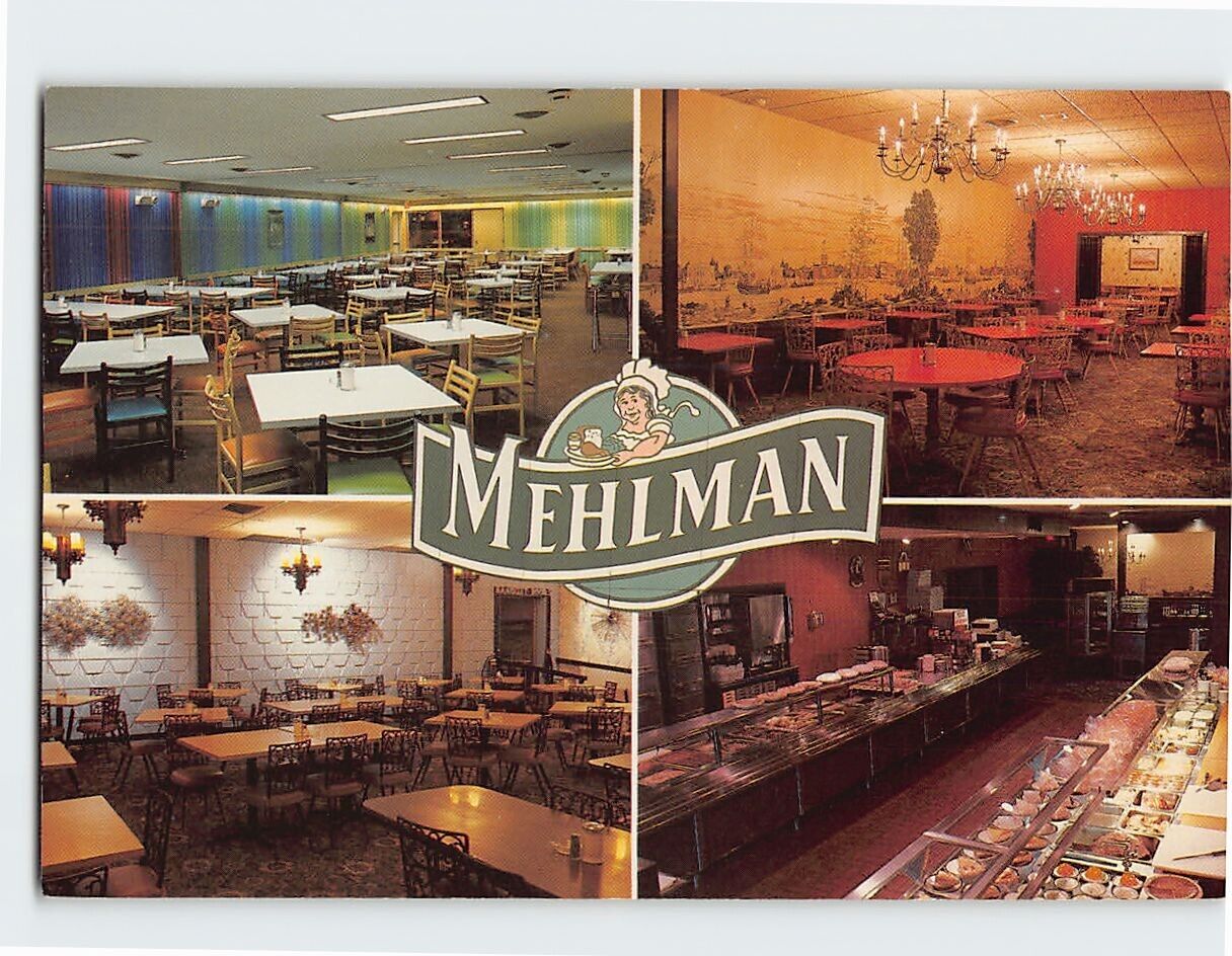 Postcard Mehlman Cafeteria, St. Clairsville, Ohio