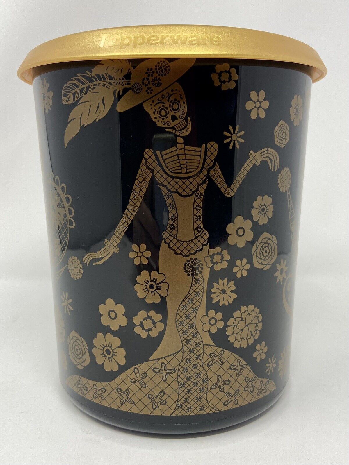 FREE SHIPPING Tupperware Dia De Los Muertos One Touch Canister 12-cup / 2.8L New