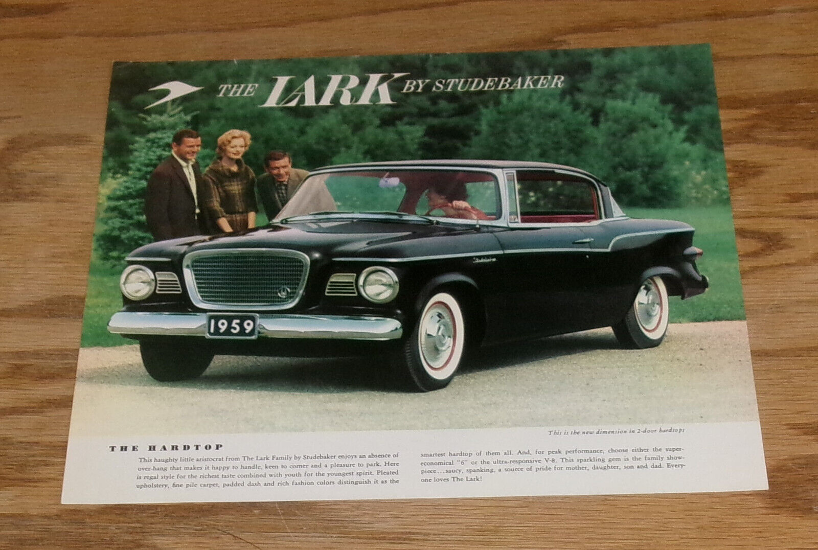 Original 1959 Studebaker Lark Hardtop Sales Sheet Brochure 59