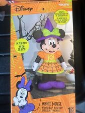 Gemmy Disney Minnie Mouse Airblown Inflatable Witch 26” Halloween Decoration New picture